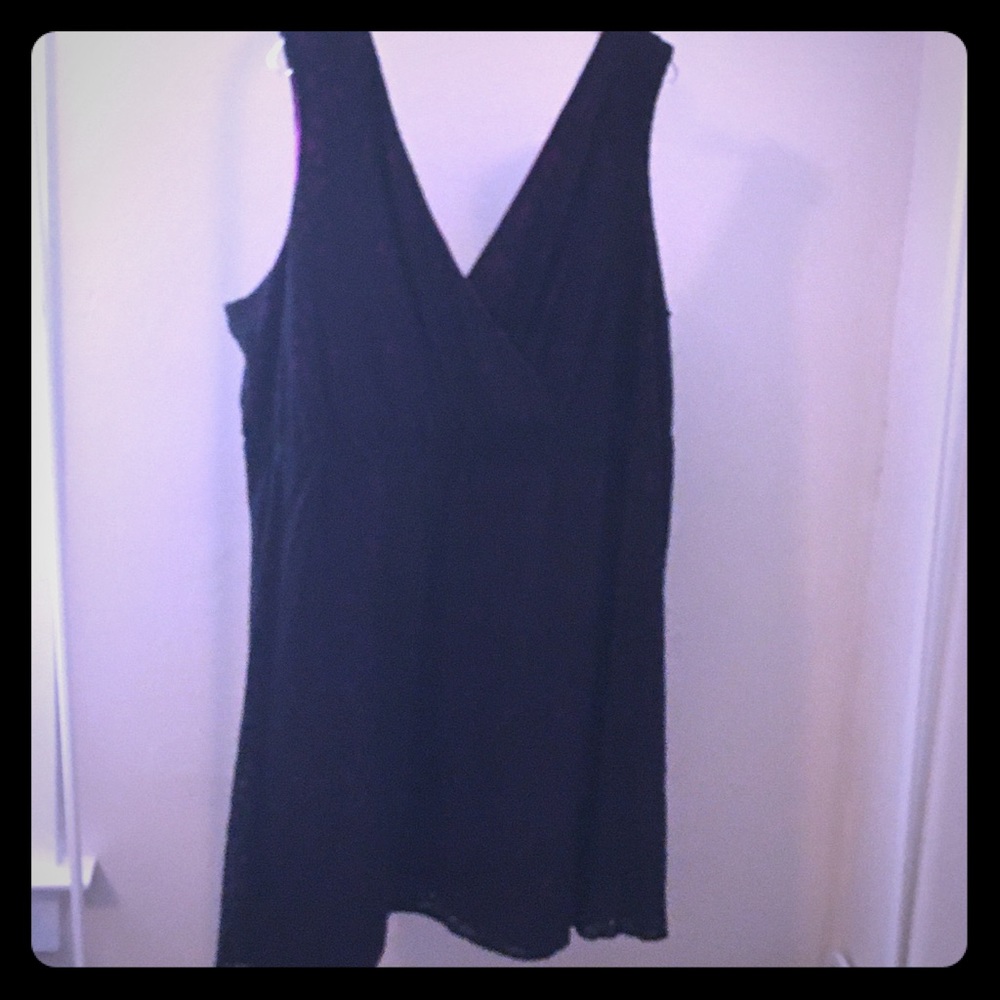 Black Lace with Pink Peek-a-boo Dress - Plus Size
